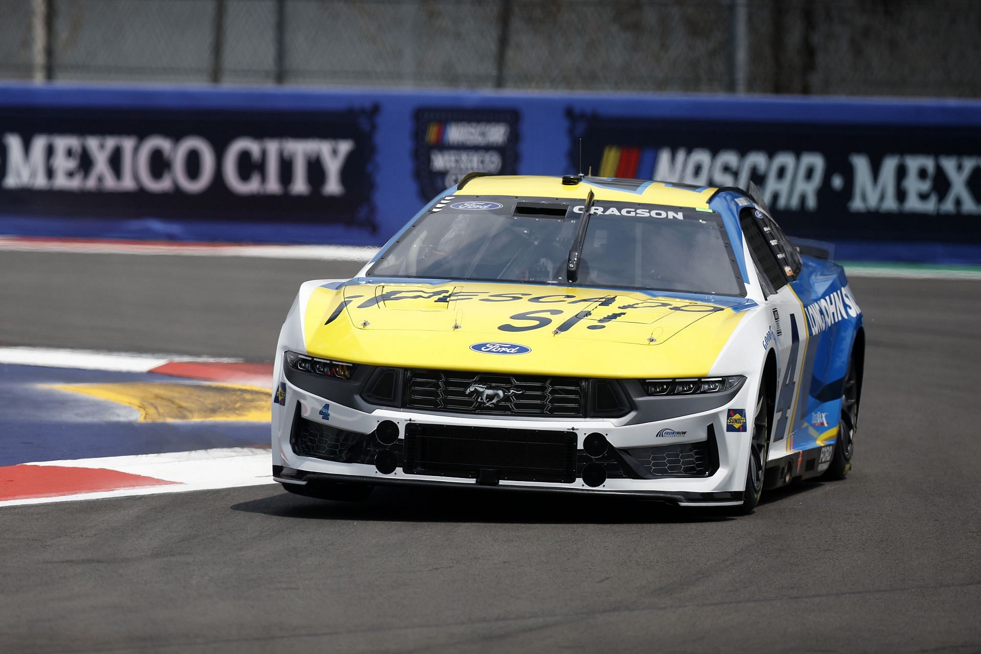 Noah Gragson driving the #4 Ford Mustang at Autódromo Hermanos Rodríguez - Source: Getty